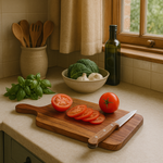 Load image into Gallery viewer, GHomeUK Rustic Acacia Wood Brown Rectangular Handle Cutting Board - BACBACAN2002 - BLYLN