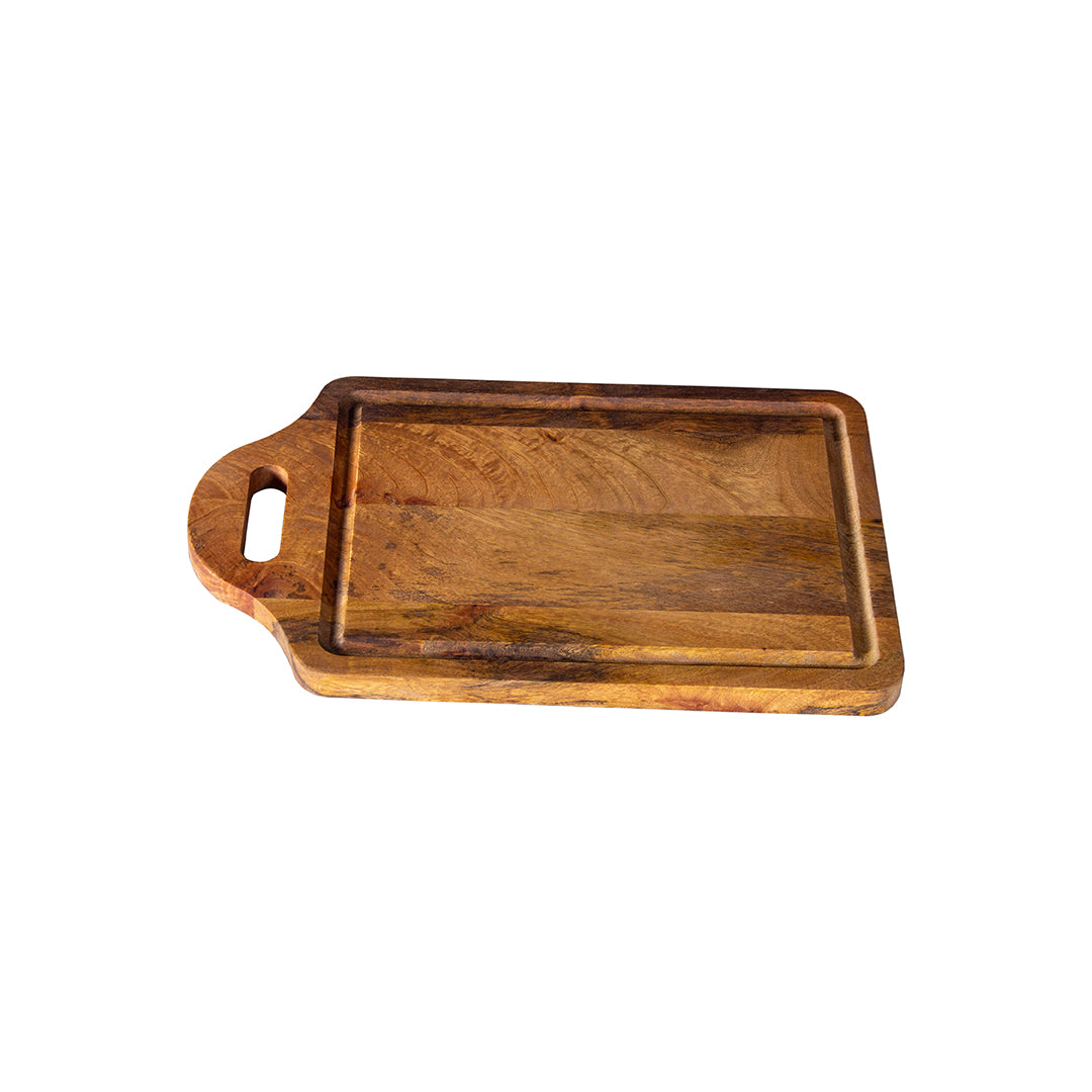 GHomeUK Durable Acacia Wood Rectangular Handle Chopping Board - BACBACAN2004 - RDIED
