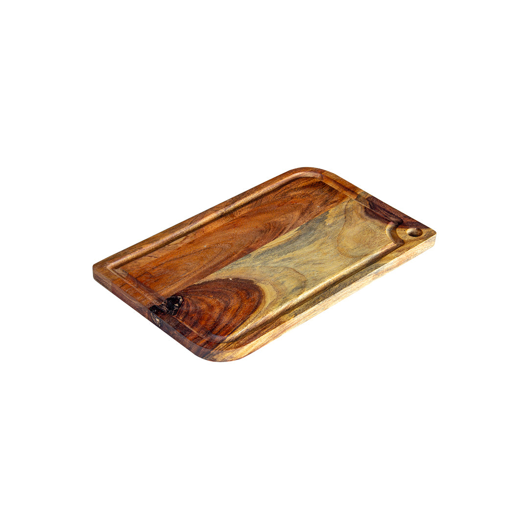 GHomeUK Durable Acacia Wood Natural Rectangle Chopping Board - BACBACAN2006 - NNRGA