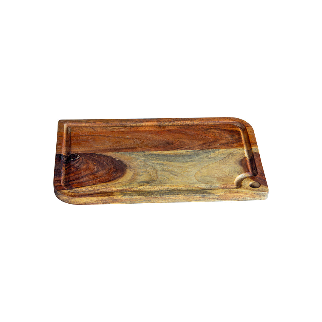 GHomeUK Durable Acacia Wood Natural Rectangle Chopping Board - BACBACAN2006 - NNRGA