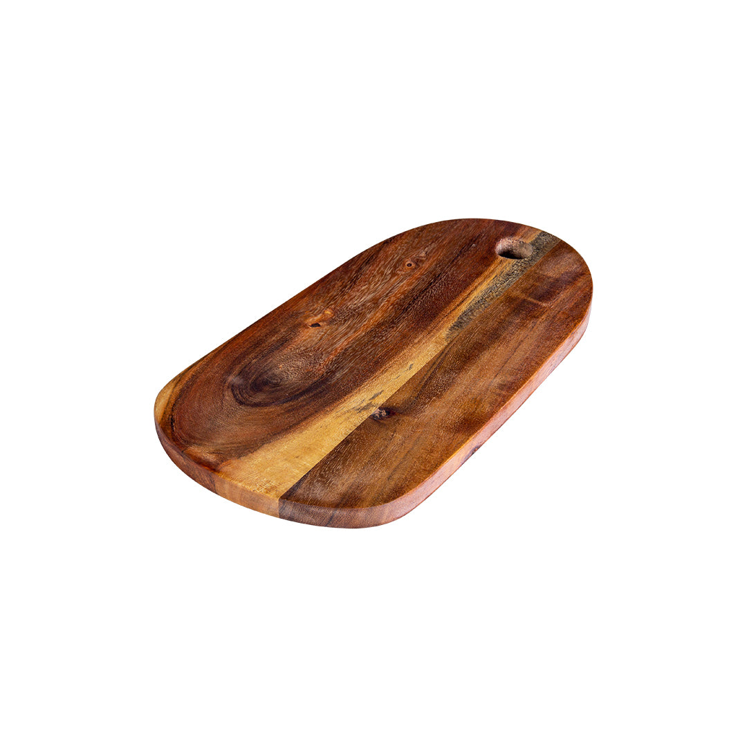 GHomeUK Acacia Wood Rustic Long Oval Chopping Board - BACBACAN2011 - NAKUK
