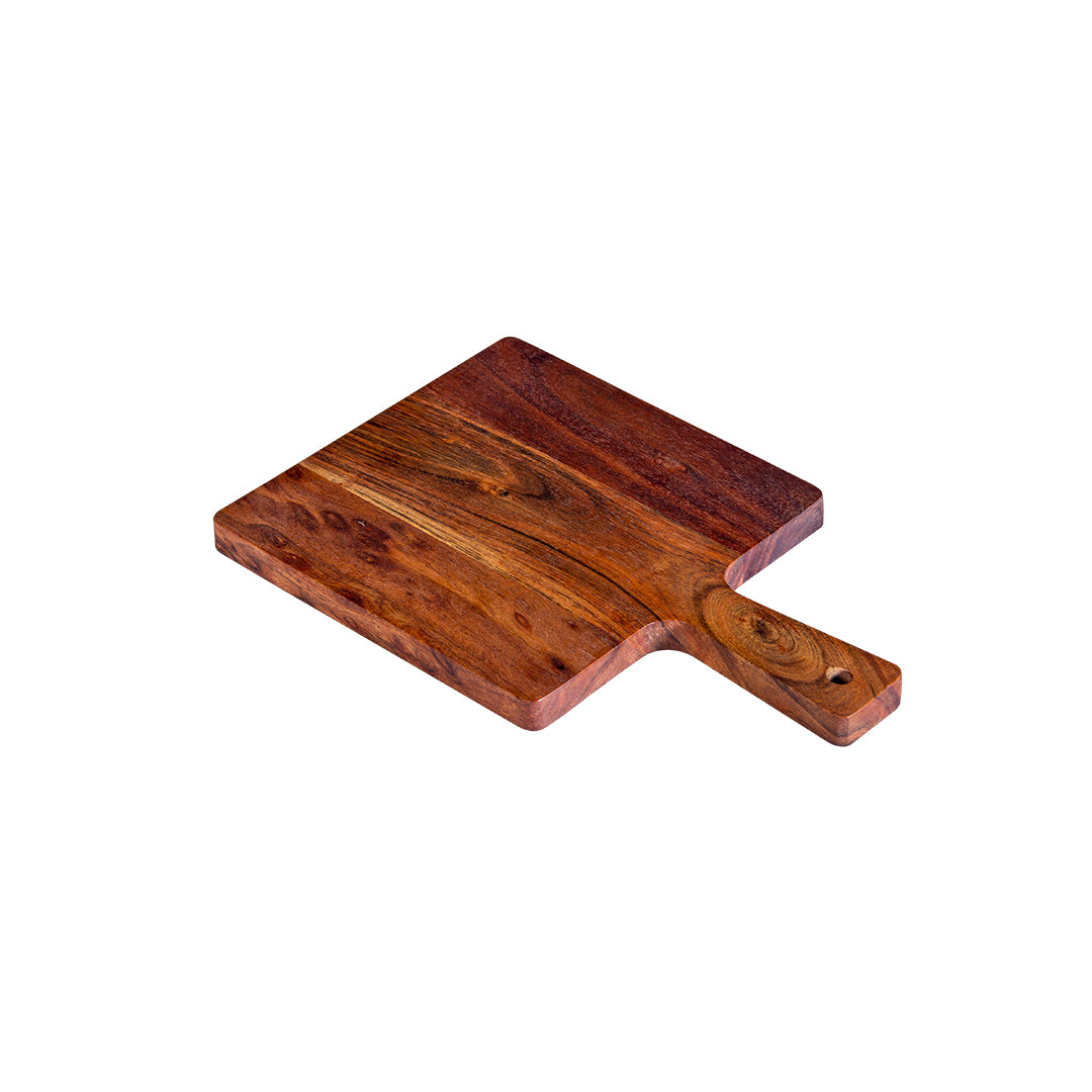 GHomeUK Square Acacia Wood Chopping Board with Handle - BACBACAN2019 - RARYR
