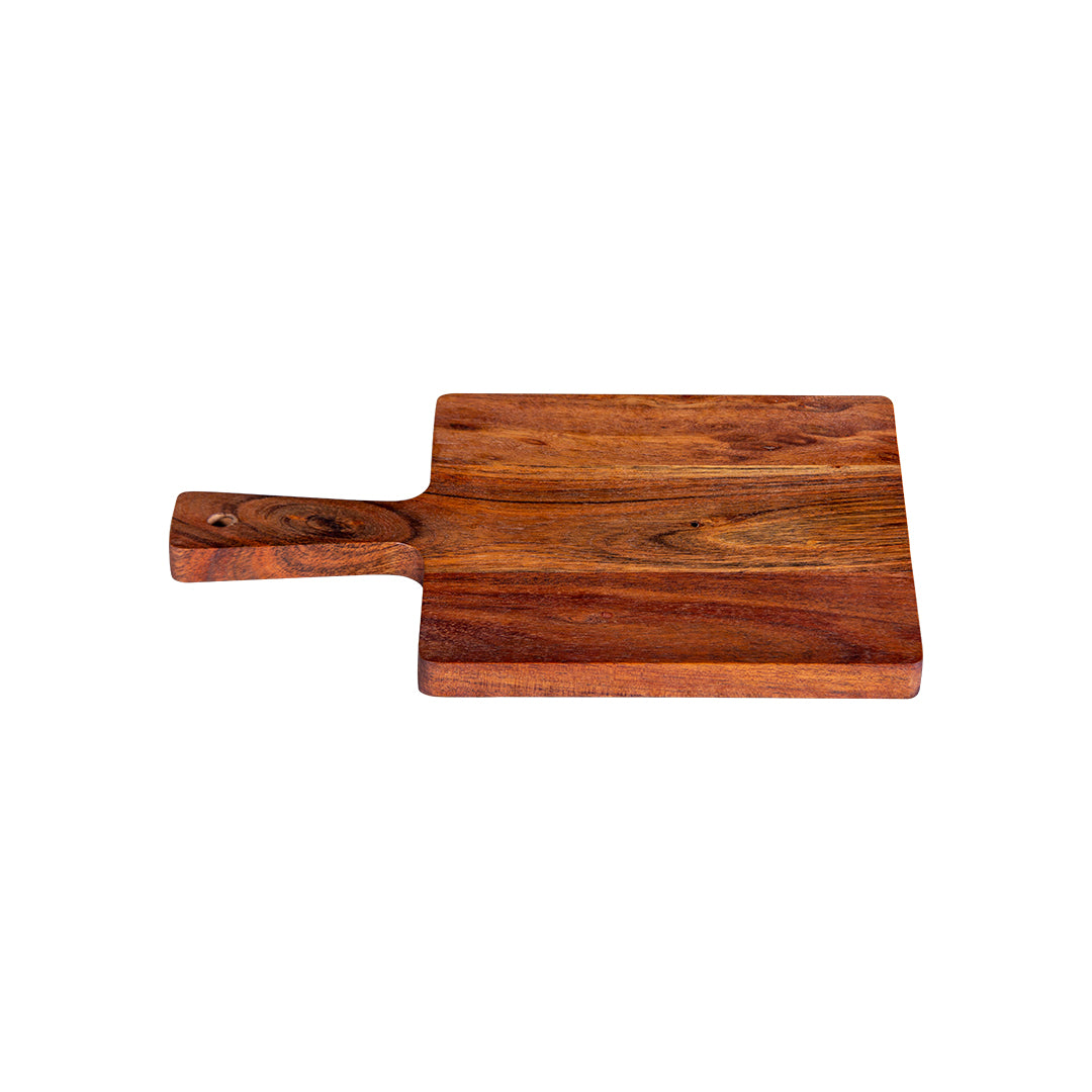 GHomeUK Square Acacia Wood Chopping Board with Handle - BACBACAN2019 - RARYR