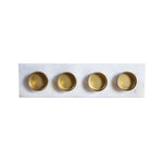 Load image into Gallery viewer, GHomeUK Luxora Natural Marble Black & White T Light Holders with Brass Finish - ARTA