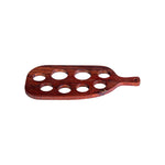 Load image into Gallery viewer, GHomeUK Acacia Wood Natural Finish Spice Glass Holder with Handle - AYYA