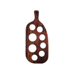 Load image into Gallery viewer, GHomeUK Acacia Wood Natural Finish Spice Glass Holder with Handle - AYYA