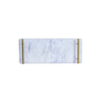 Load image into Gallery viewer, GHomeUK Luxora Marble Black Serving Tray with Brass Finish Handles - NTAAH