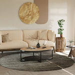 Load image into Gallery viewer, GHomeUK Acacia Wood Brown Oval Coffee Table with Metal Shelf - AUANU