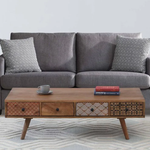 Load image into Gallery viewer, GHomeUK Mango Wood Stained Eight Drawer Coffee Table - HSTT