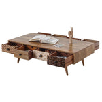 Load image into Gallery viewer, GHomeUK Mango Wood Stained Eight Drawer Coffee Table - HSTT