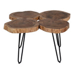 Load image into Gallery viewer, GHomeUK Acacia Wood Natural Brown Four Log Coffee Table - RERER