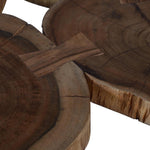 Load image into Gallery viewer, GHomeUK Acacia Wood Natural Brown Four Log Coffee Table - RERER