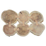 Load image into Gallery viewer, GHomeUK Acacia Wood Natural Brown Six Log Coffee Table - RERER