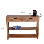 Load image into Gallery viewer, GHomeUK Acacia Wood Console Table - Natural Walnut Finish   - AGAA