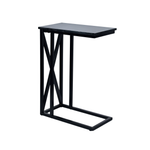 Load image into Gallery viewer, GHome UK Solid Mango Wood Black & White Marble C Side Table with Twisted Design