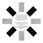 Load image into Gallery viewer, GHome UK Solid Mango Wood Black & White Marble C Side Table with Twisted Design