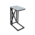 Load image into Gallery viewer, GHome UK Black & White Marble C Side Table with Twisted Design