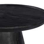 Load image into Gallery viewer, GHome UK Solid Mango Wood Black Round Coffee Table Sandblast Finish