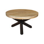 Load image into Gallery viewer, GHomeUK Wooden Brown Tripod Coffee Table with Metal Base - SSIS