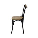 Load image into Gallery viewer, Geet Mango Wood Natural Color & Black Metal Dining Chair Pack of 2
