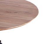 Load image into Gallery viewer, GHomeUK Acacia Wood Black Round Dining Table