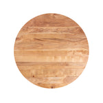 Load image into Gallery viewer, GHomeUK Acacia Wood Natural Finish Round Dining Table with Black Metal Legs