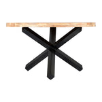 Load image into Gallery viewer, GHomeUK Wooden Natural Tripod Dining Table with Metal Base