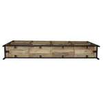 Load image into Gallery viewer, GHomeUK Rustic Mango Wood Black Metal Display Unit