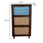 Load image into Gallery viewer, GHomeUK Durable Mango Wood Shoe Rack in Natural Wood Color