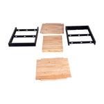 Load image into Gallery viewer, GHomeUK Wooden Rough Natural Three Tier Side Table - HODSO