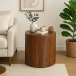 Load image into Gallery viewer, GHomeUK Durable Acacia Wood Natural Stained Stump Side Table