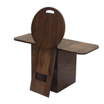 Load image into Gallery viewer, GHomeUK Acacia Wood Walnut Folding Stool Set of Four