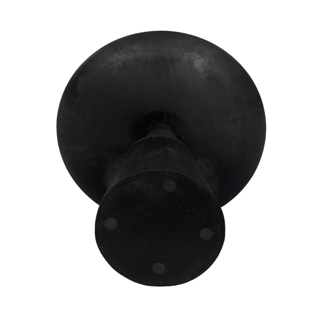 GHome UK Solid Mango Wood Black Round Side Table Sandblast Finish