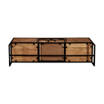 Load image into Gallery viewer, GHomeUK  Acacia Wood Black Parquetry TV Cabinet
