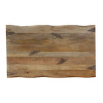 Load image into Gallery viewer, GHomeUK Mango Wood Brown Live Edge Dining Table with Black Metal Legs