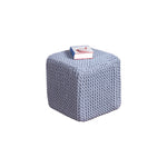 Load image into Gallery viewer, GhomeUK Hand-Woven Cotton Beige Square Pouf – Stylish & Comfy - WTIS