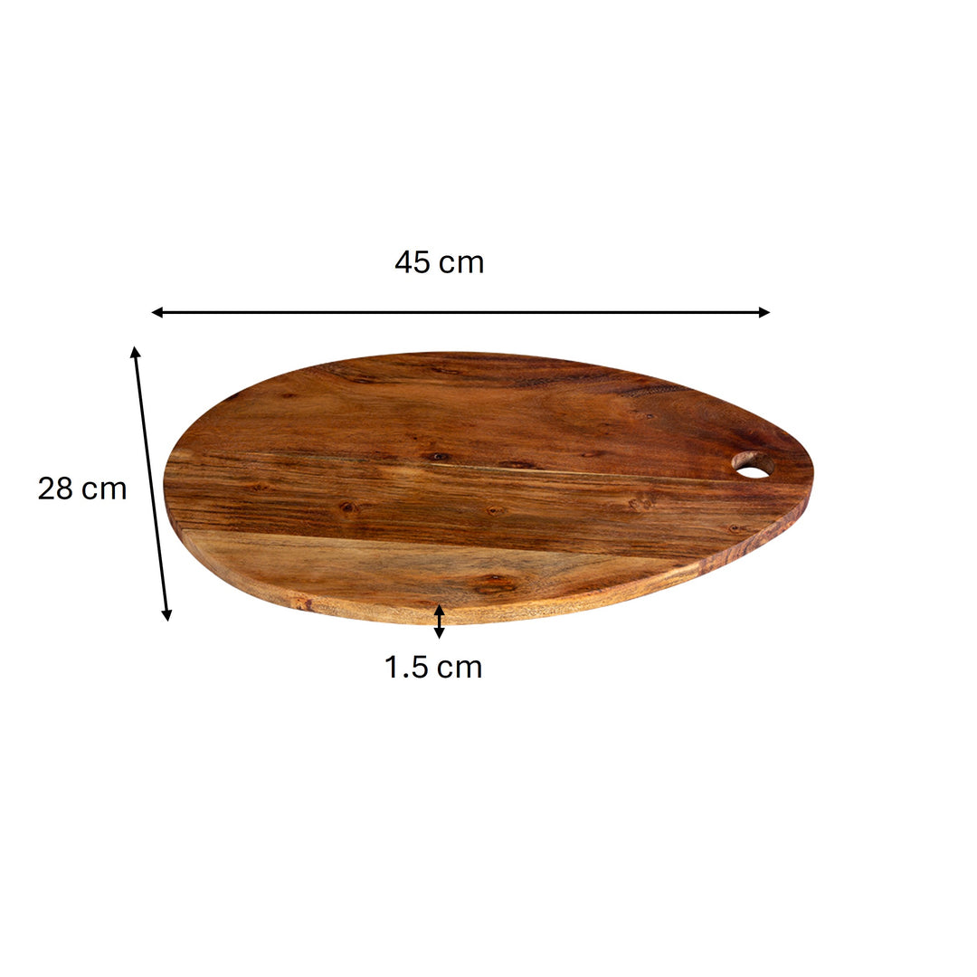 GHomeUK Acacia Wood Oval Chopping Board - BACBACAN1998 - TYALL