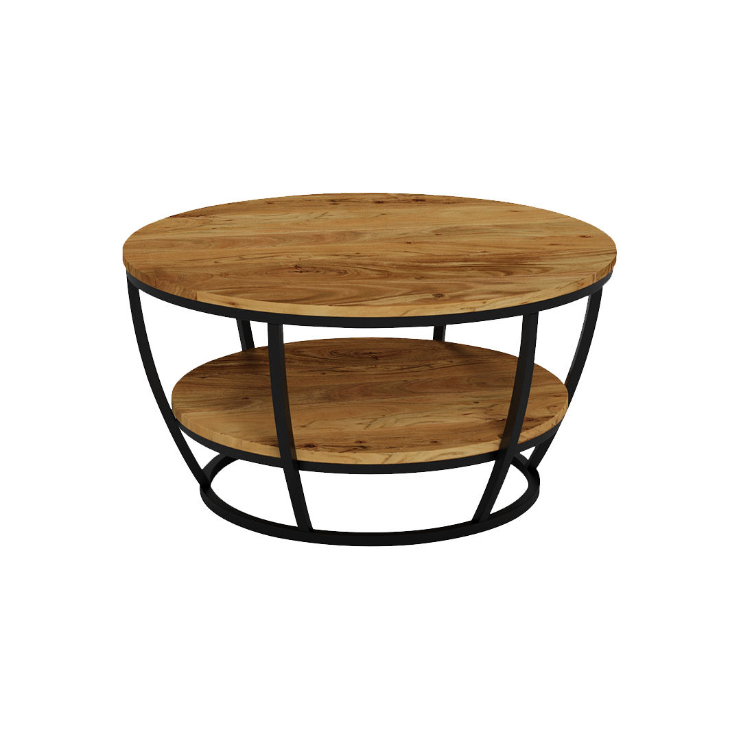 Round Double Top Coffee Table