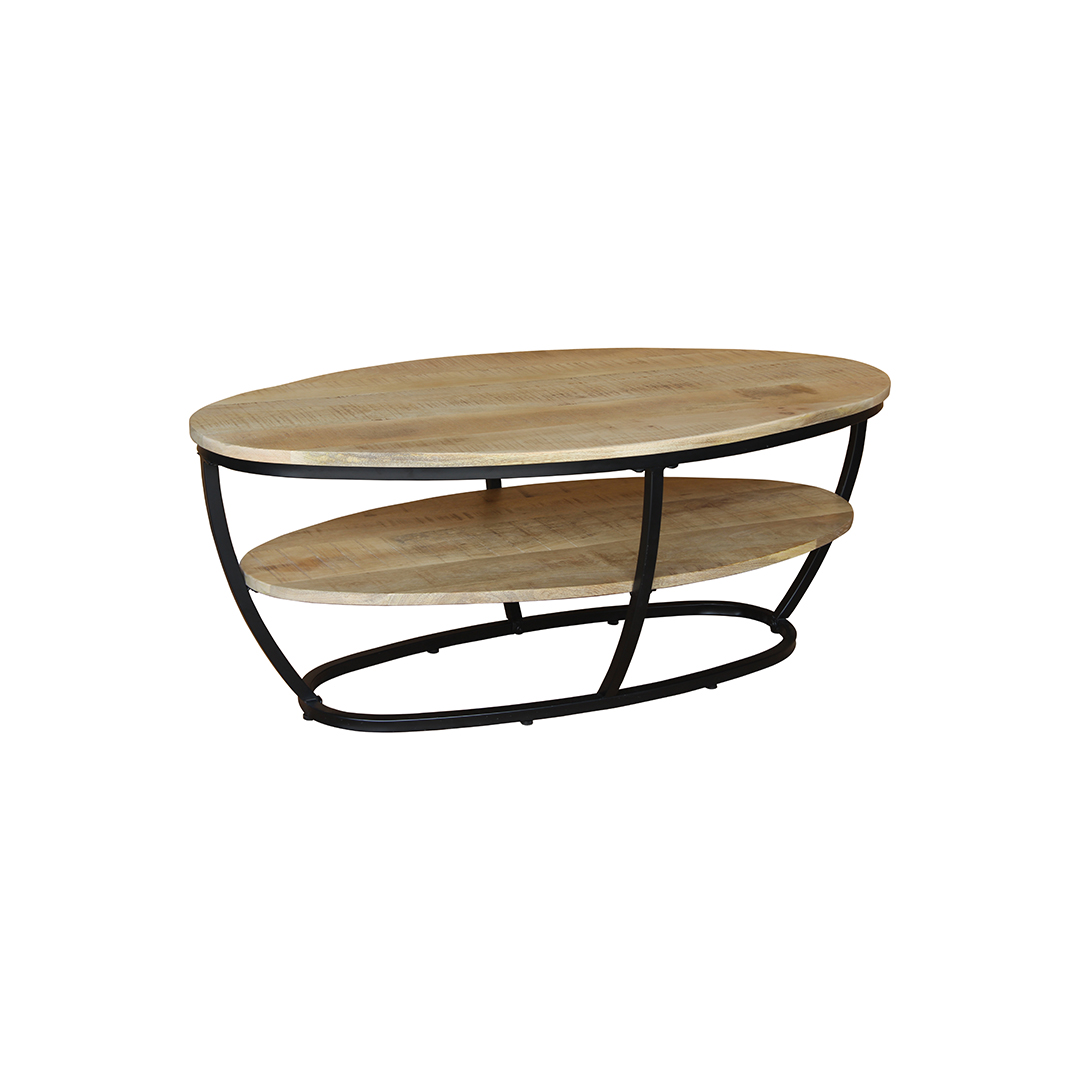 Oval Double top Coffee Table