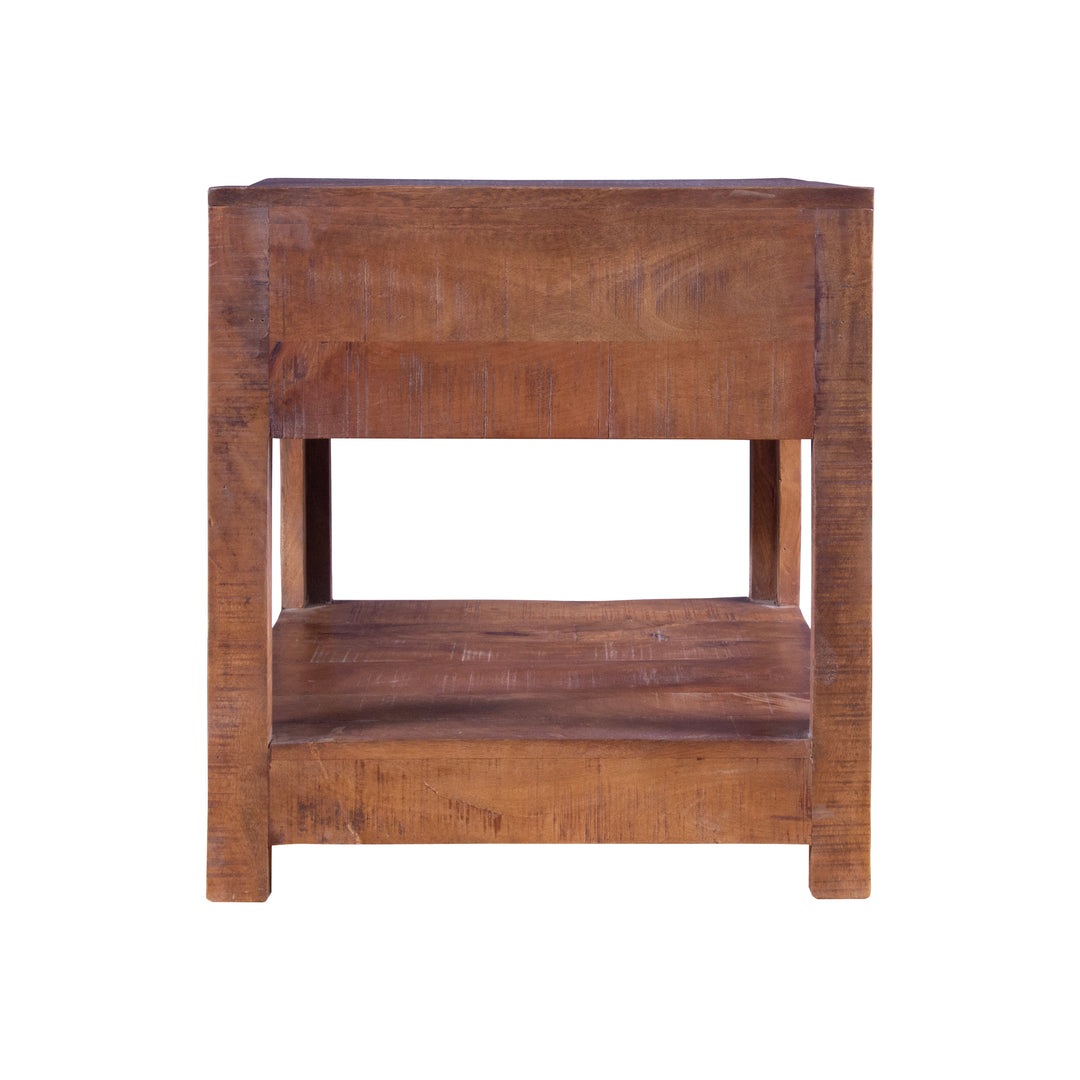 GHomeUK Mango Wood Side Table Natural Shape - OONE