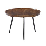 Load image into Gallery viewer, GHomeUK Coffee Table Mango Wood Brown Round - DWWO
