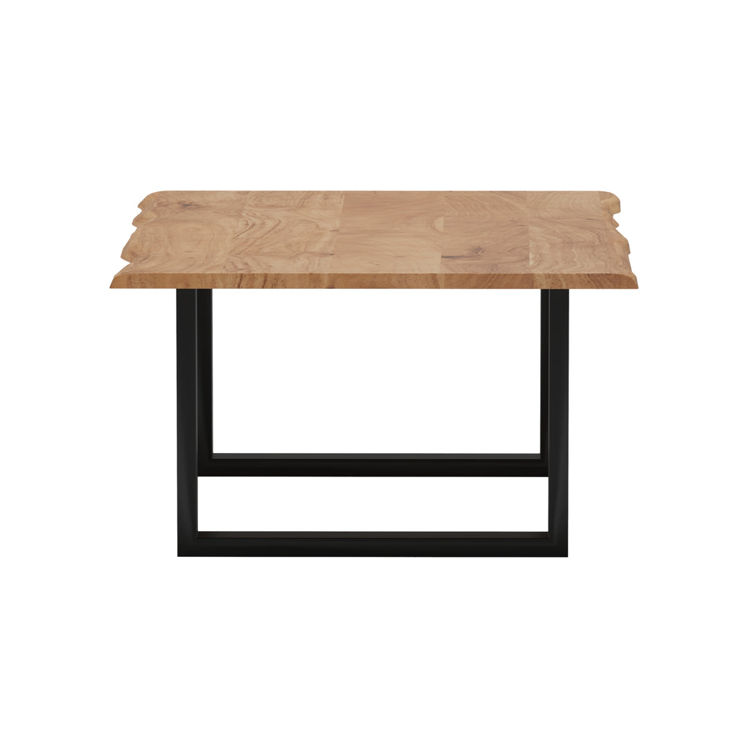 GHomeUK Acacia Wood Live Edge Coffee Table Walnut Finish - EETTA