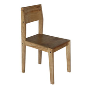 GHomeUK Acacia Wood Natural Finish Wooden Dining Chair