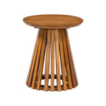 Load image into Gallery viewer, GHomeUK Elegant Mango Wood Smooth Stained Slate Base Round Side Table - UUAR
