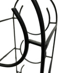 Load image into Gallery viewer, GHomeUK 3-Bottle Wine Holder Acacia Wood &amp; Black Metal Rack - RODD
